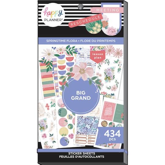 The Big Happy Planner&#xAE; Springtime Flora Value Pack Stickers